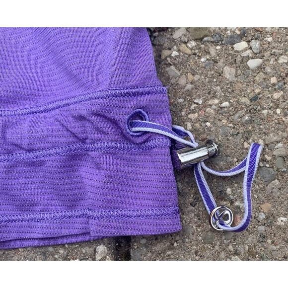 Lululemon Workout Tank Top Athletic Racerback Drawstring Purple Size Unknown - Picture 7 of 7